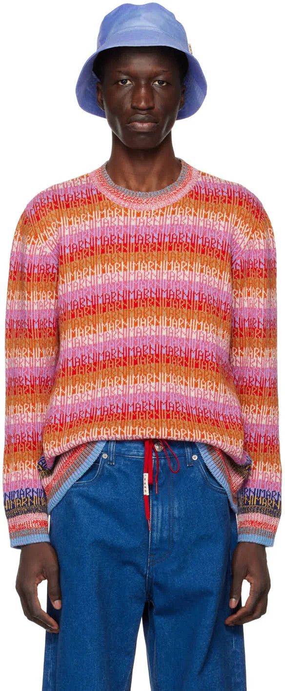 Marni o1srvl11e0624 Crewneck in Orange Size US XXL / EU 58 / 5 - 4 Thumbnail