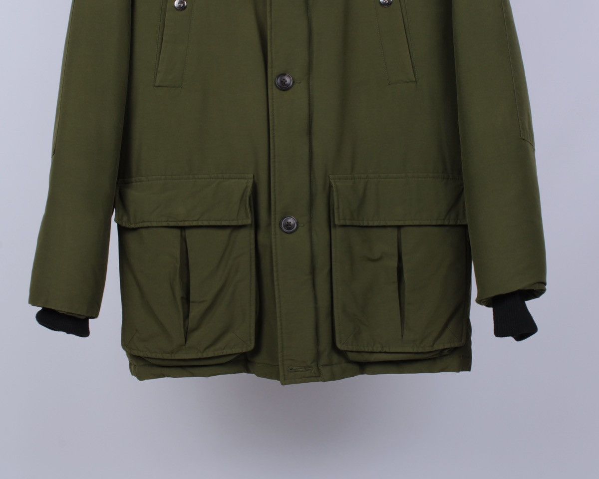 Vintage ONE TRUE SAXON Down Feather Green Khaki Parka Jacket Size US M / EU 48-50 / 2 - 5 Thumbnail