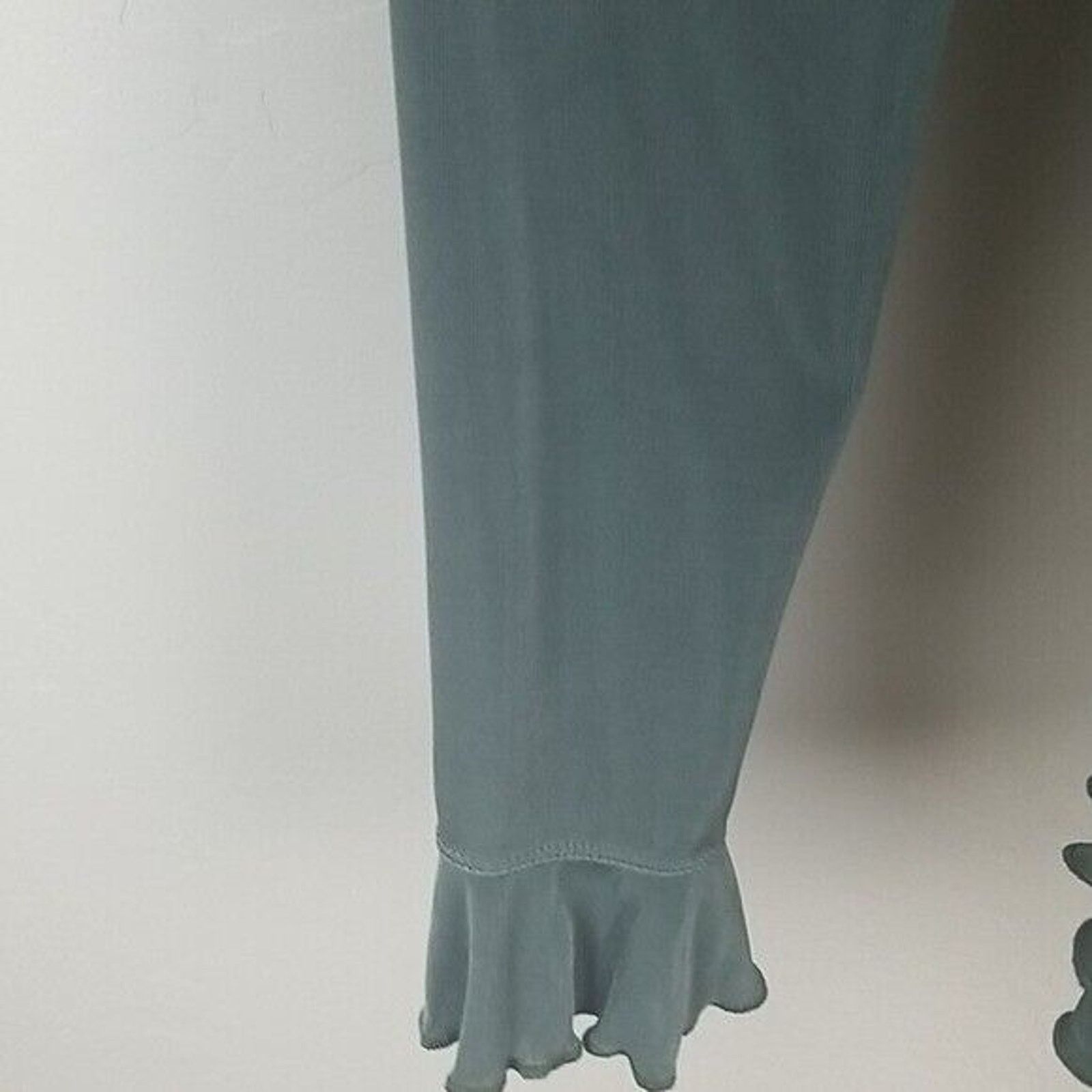 Boston Proper Boston Proper Womens Cardigan Ruffle Open Earthy Forest S Size S / US 4 / IT 40 - 4 Thumbnail
