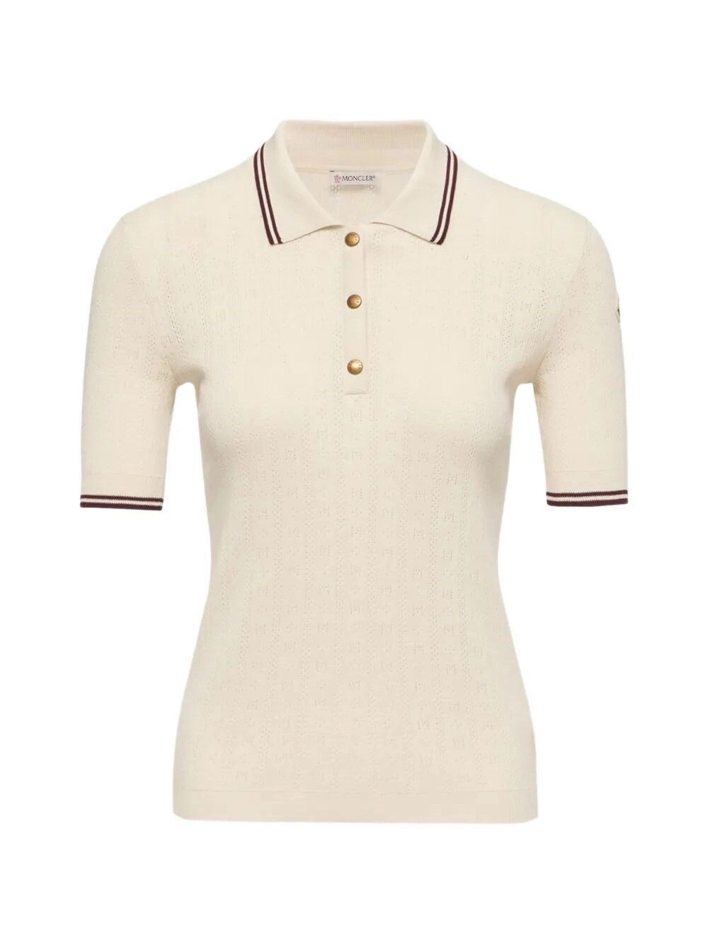 Moncler Short Sleeve Polo Size M / US 6-8 / IT 42-44 - 1 Thumbnail