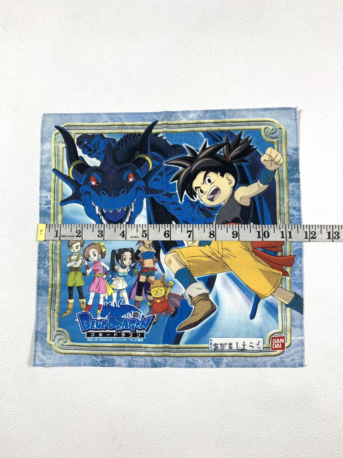 Anime × Japanese Brand Handkerchief Blue Dragon Size ONE SIZE - 4 Thumbnail