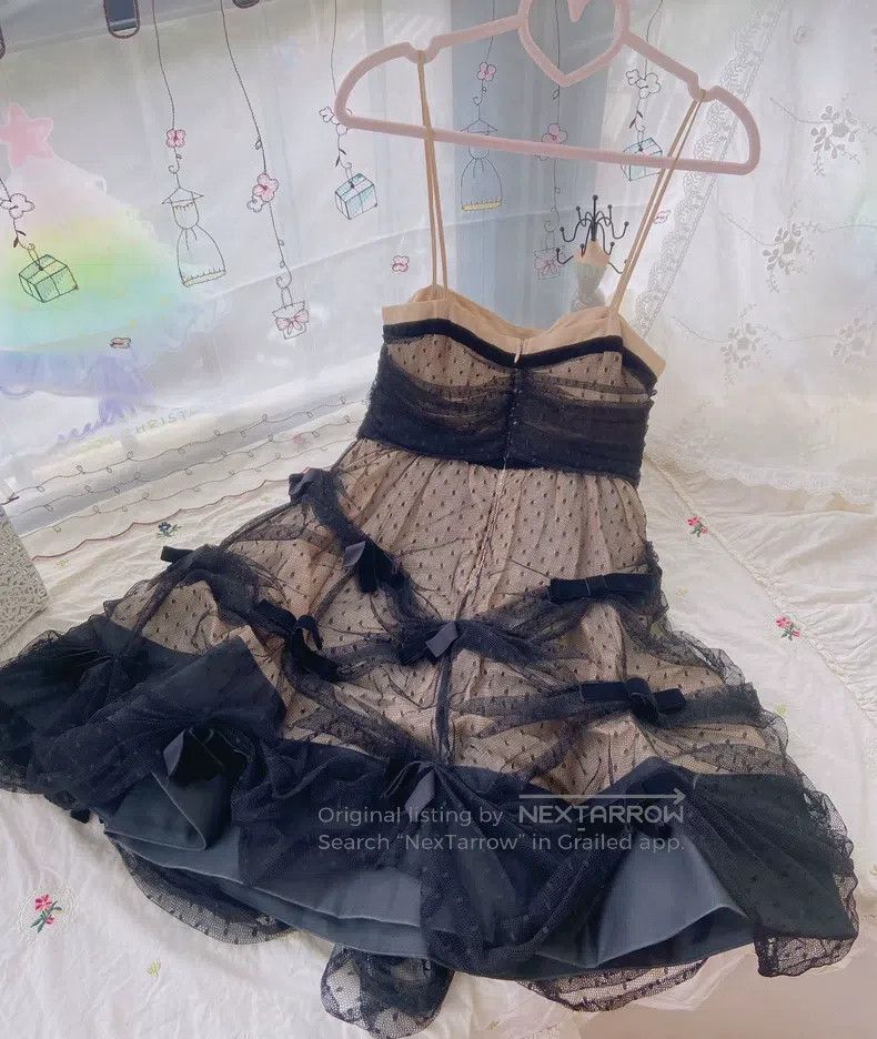 Valentino Valentino Classic velvet bow lace princess dress Size XS / US 0-2 / IT 36-38 - 2 Thumbnail