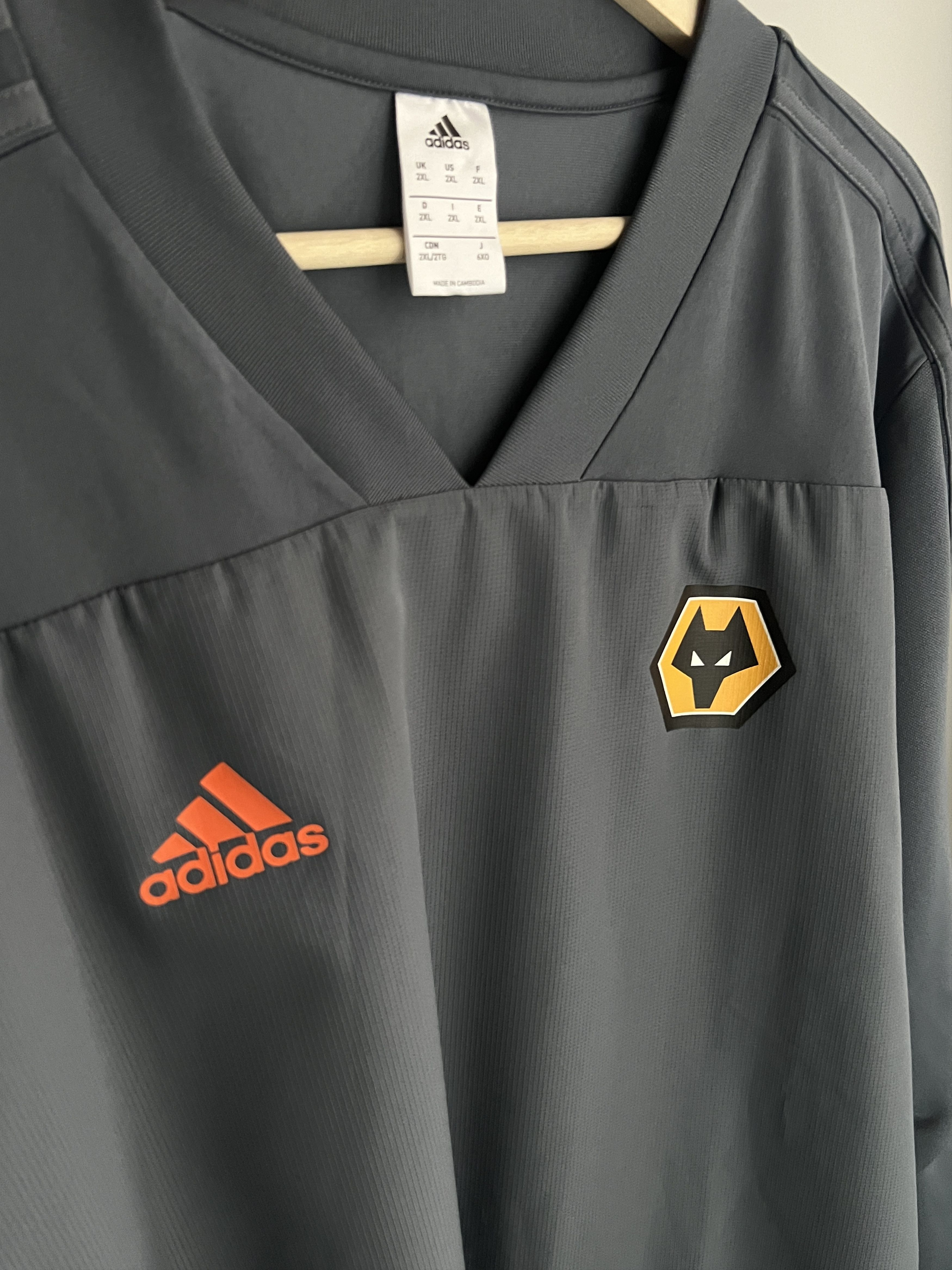 Adidas Soccer Jersey Training Long Sleeve Adidas Wolverhampton Size US XXL / EU 58 / 5 - 8 Thumbnail