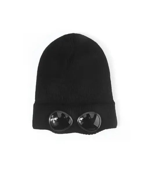 Designer × Vintage Black Brimless hat with goggles Size ONE SIZE - 3 Thumbnail