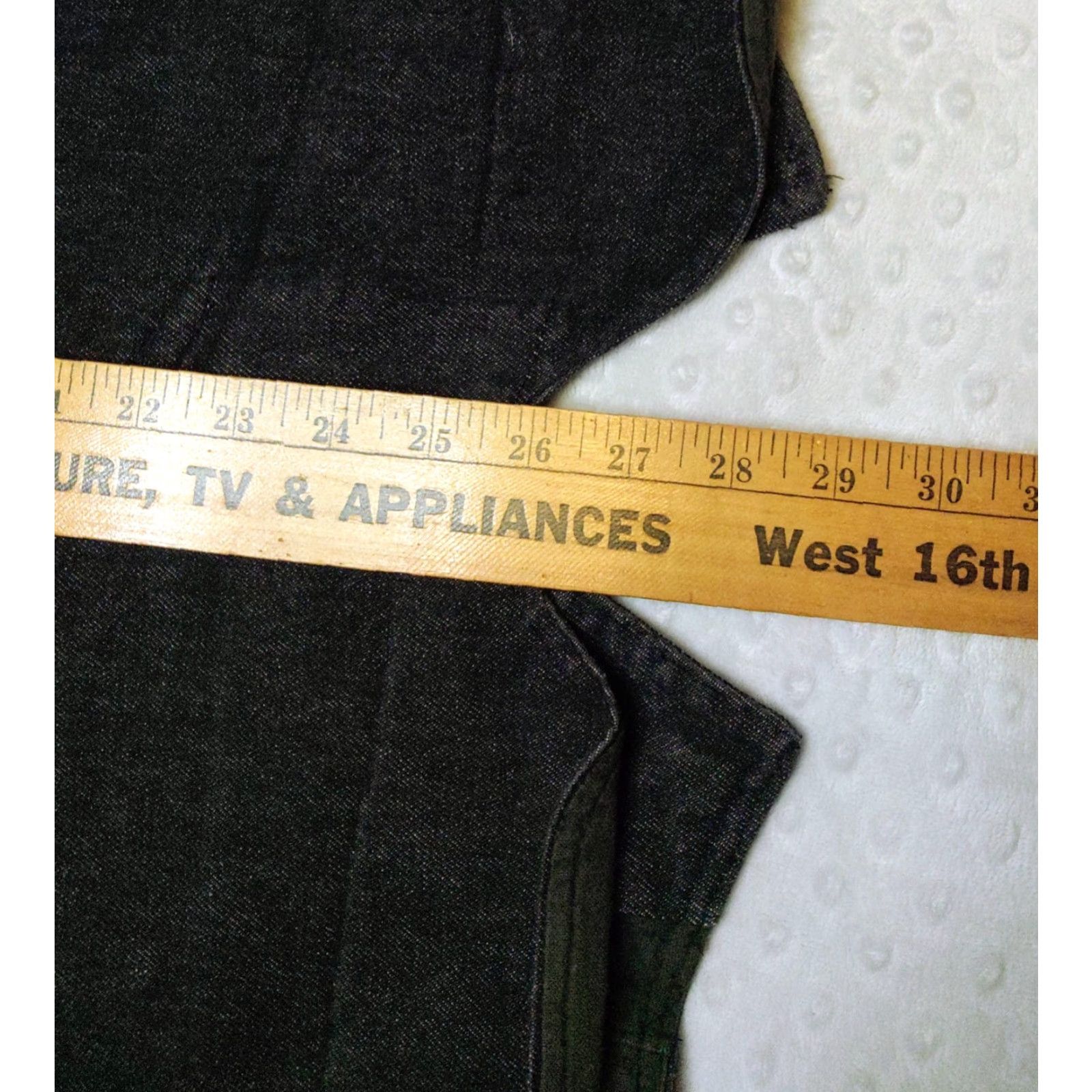 Denime VINTAGE West Cal.45 Vest Dark Denim Snap Down Cowboy Western 3XL Black Mens Vest Western Style Biker 3XL Mens Size US XXL / EU 58 / 5 - 8 Thumbnail