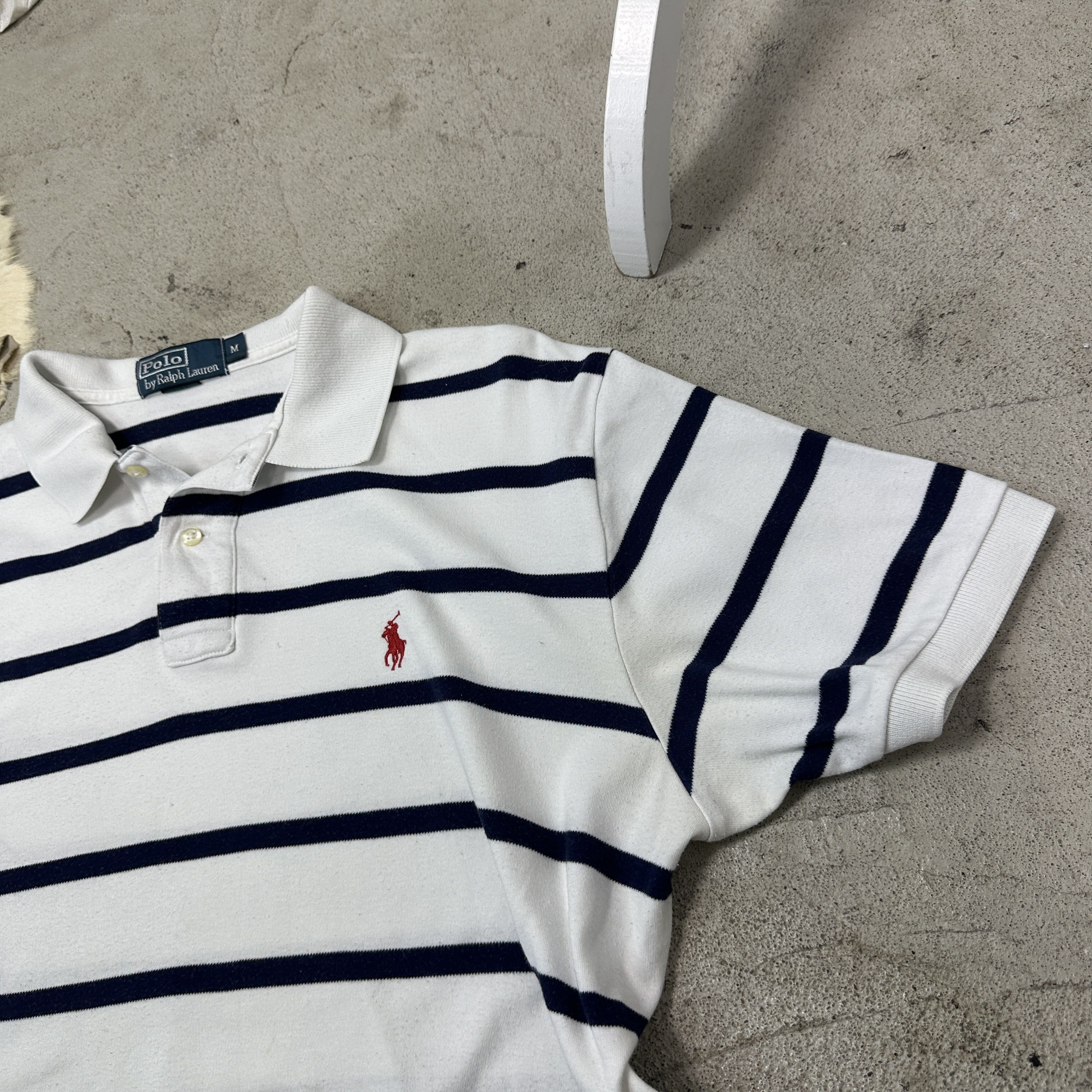 Polo Ralph Lauren Vintage Streetwear Striped Polo Ralph Lauren T-shirt Y2K Size US M / EU 48-50 / 2 - 3 Thumbnail