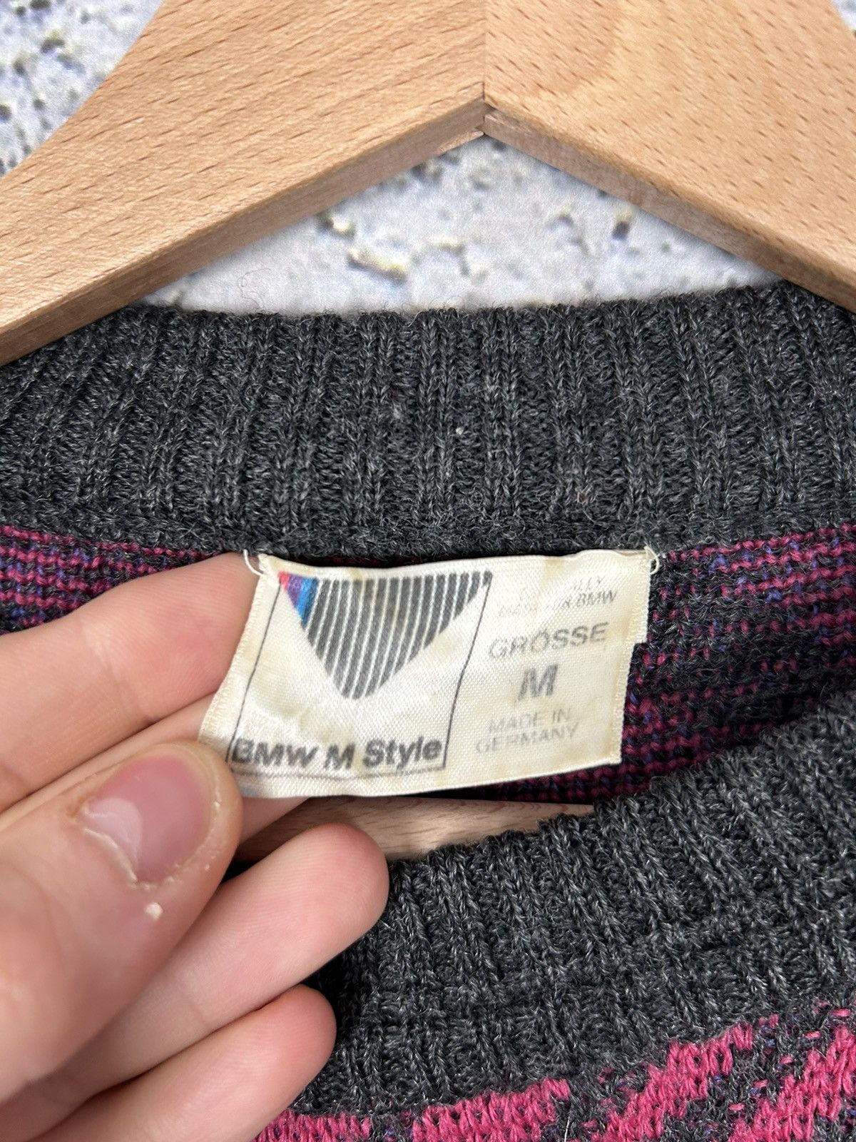 BMW Vintage BMW M Style Sweater Knit Ultra Rare 80s 90s Racing Size US M / EU 48-50 / 2 - 6 Thumbnail
