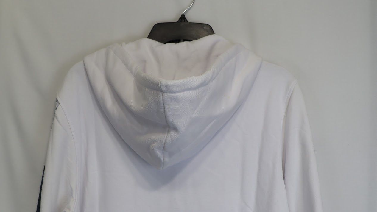 Alexander McQueen o1rshd1 ***Defect / Printed Hoodie in Navy and White Size US M / EU 48-50 / 2 - 10 Thumbnail