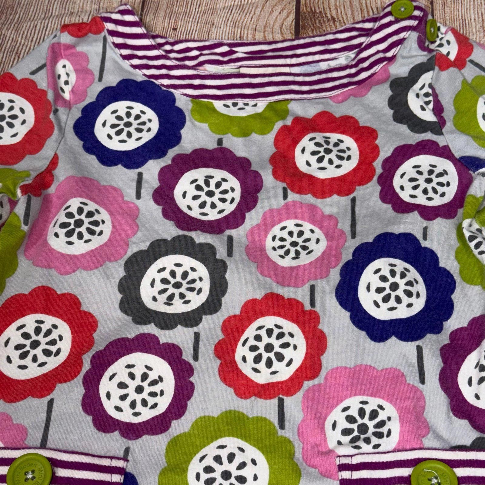 Other Mini Boden Kids' Floral Long Sleeve Top Size 5/6 Size ONE SIZE - 2 Thumbnail