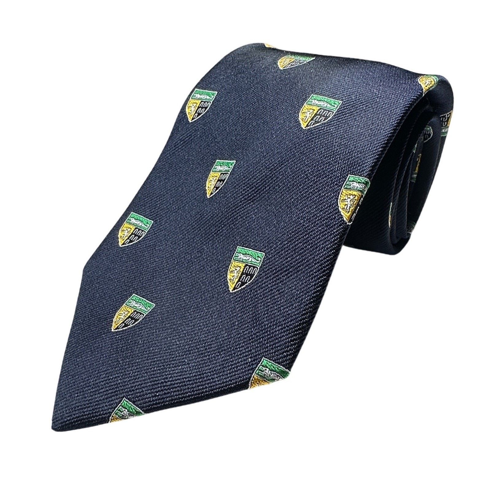 Ben Silver Ben Silver Yale Law School Crest Long Tie Navy Blue NWT Size ONE SIZE - 5 Thumbnail