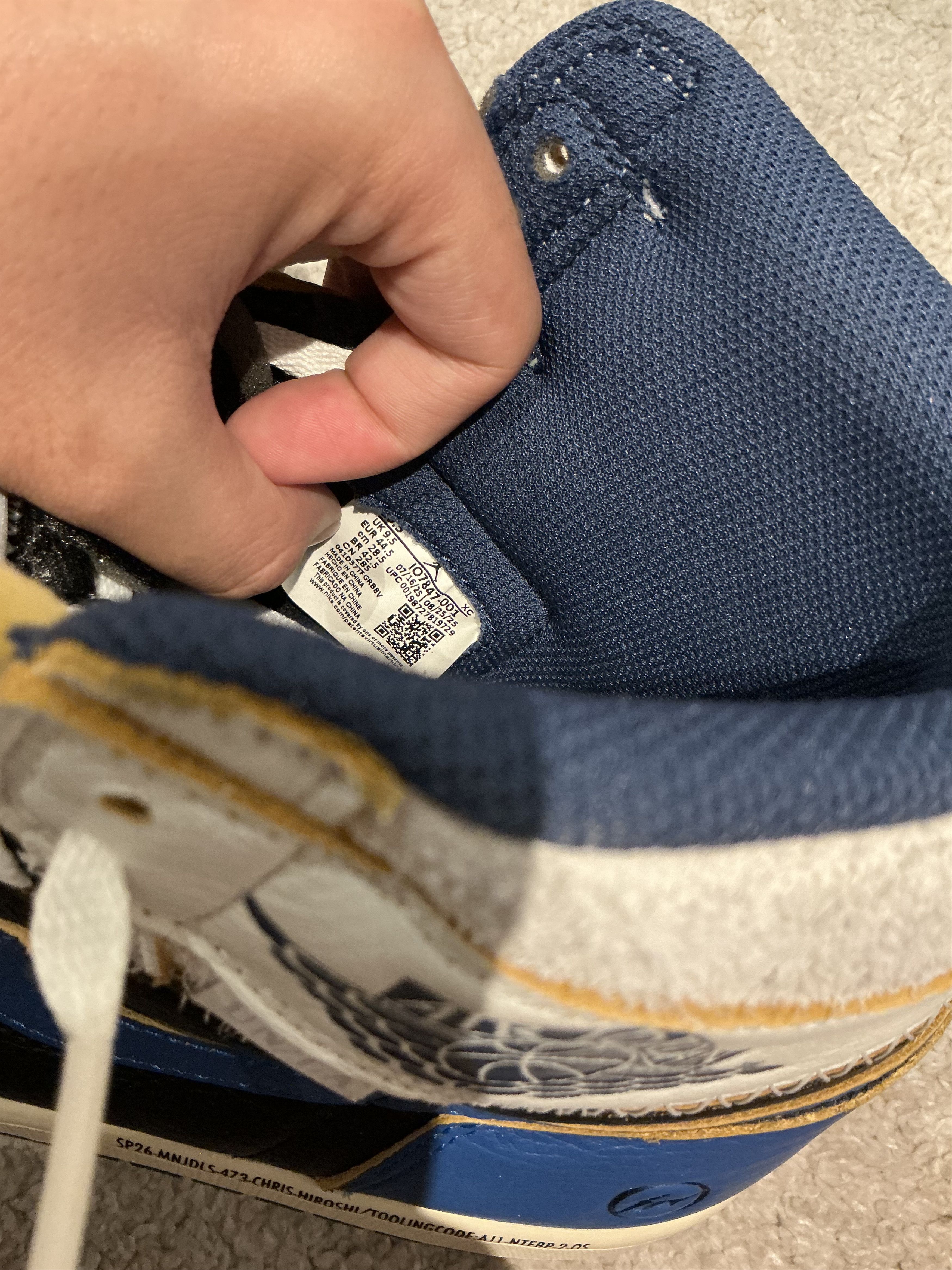 Jordan Brand × Union LA Air Jordan 1 high UNION X FRAGMENT Size US 10.5 / EU 43-44 - 7 Thumbnail
