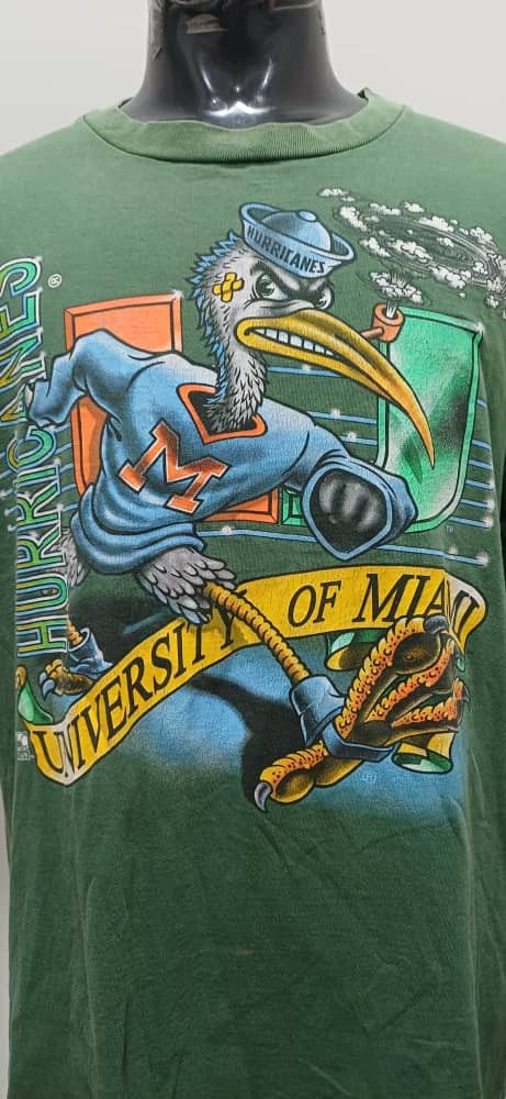 NFL VINTAGE 90'S MIAMI HURRICANES SHIRT Size US L / EU 52-54 / 3 - 4 Thumbnail