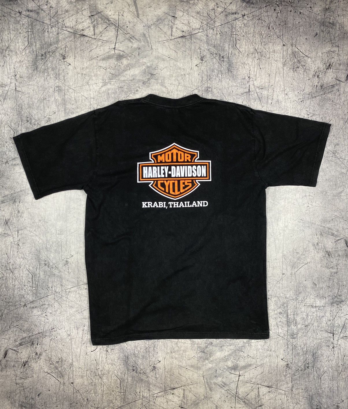 Harley Davidson × Vintage 00s Vintage Harley Davidson Central Big Logo T Shirt Tee Size US XXL / EU 58 / 5 - 2 Thumbnail