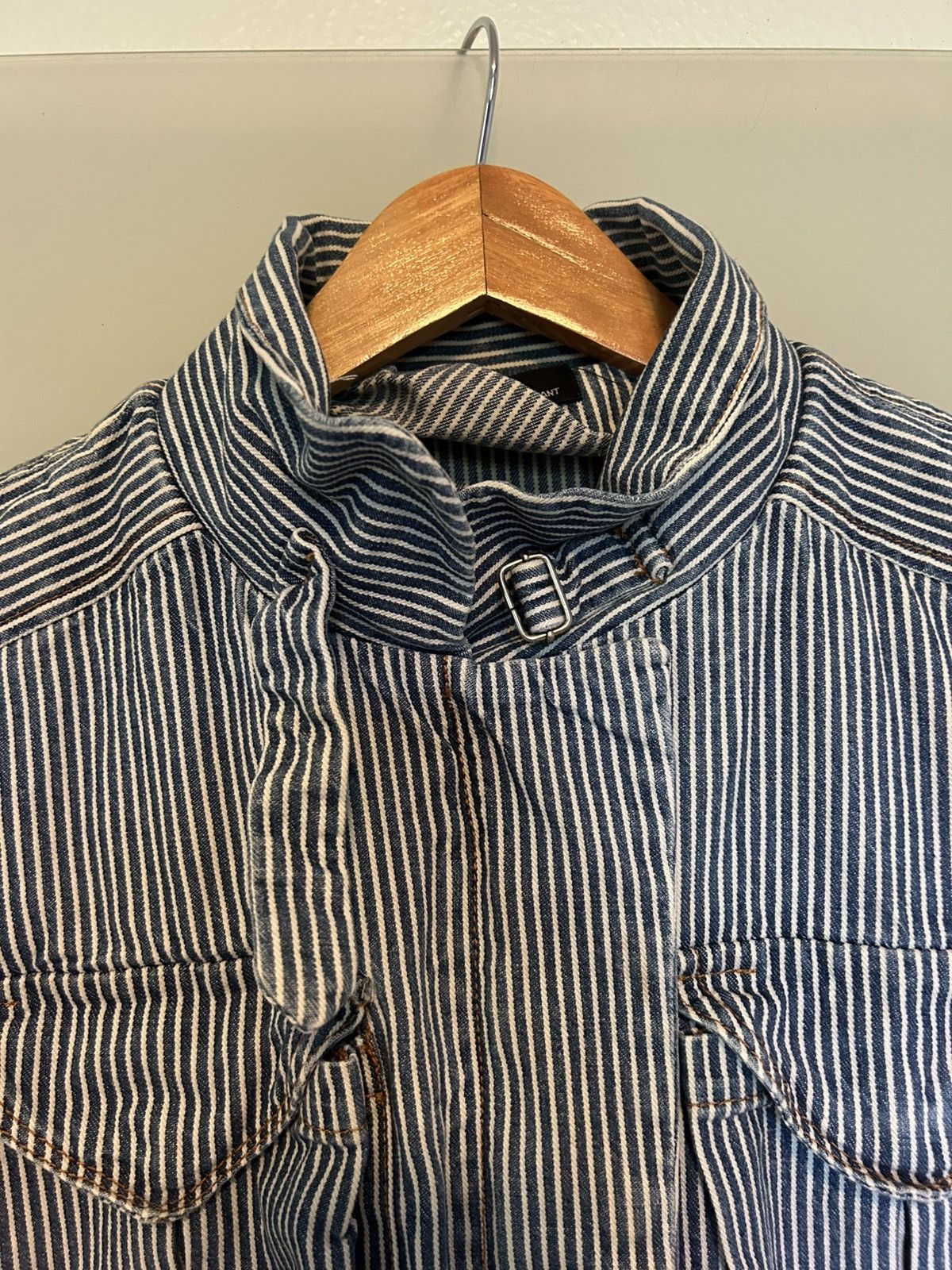 Isabel Marant Etoile isabel marant pinstripe military jacket Size XS / US 0-2 / IT 36-38 - 4 Thumbnail