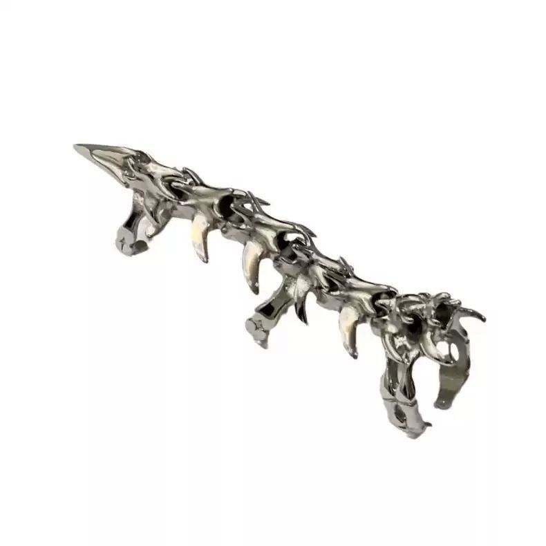Jewelry Skull Vintage Jewelry Rings Open Chrome Ring (Size 7-13) Size ONE SIZE - 1 Thumbnail