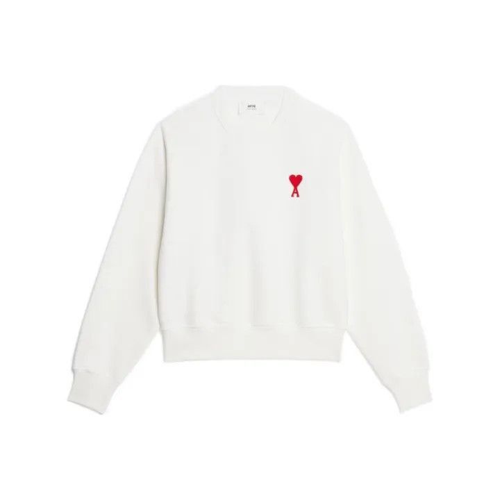 AMI AMIPARIS Heart Embroidered Casual Sweatshirt -2507 Size US M / EU 48-50 / 2 - 1 Thumbnail