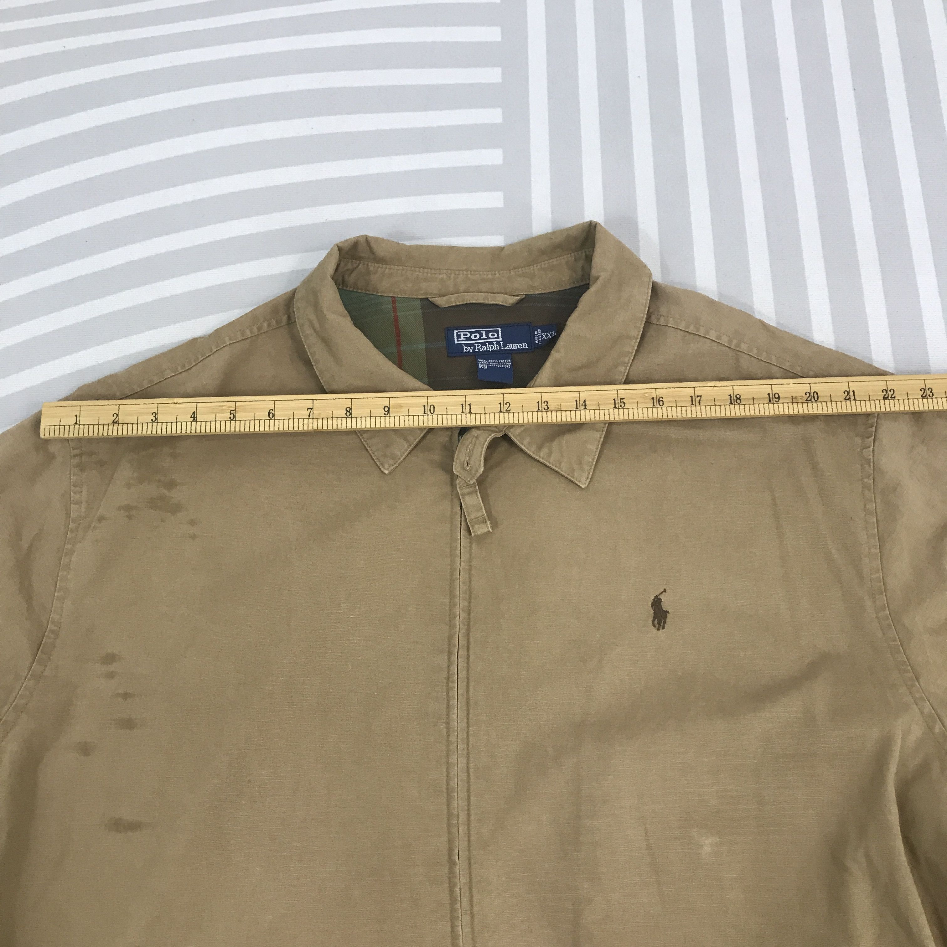 Polo Ralph Lauren × Vintage Vintage Polo Ralph Lauren Khaki Jacket Size US XXL / EU 58 / 5 - 5 Thumbnail