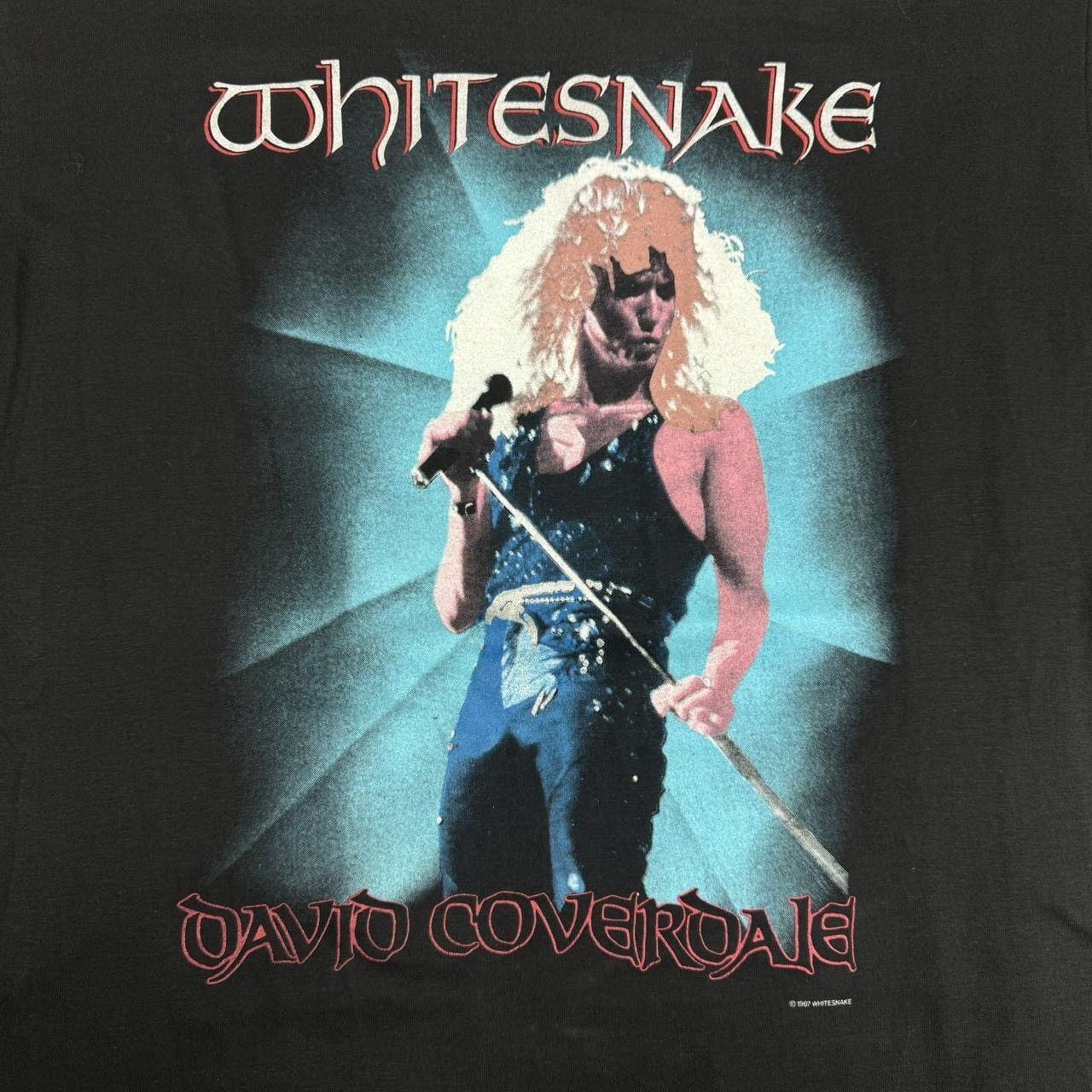 Other VTG 1987 Whitesnake David Coverdale black t-shirt Size XL Size US XL / EU 56 / 4 - 2 Thumbnail