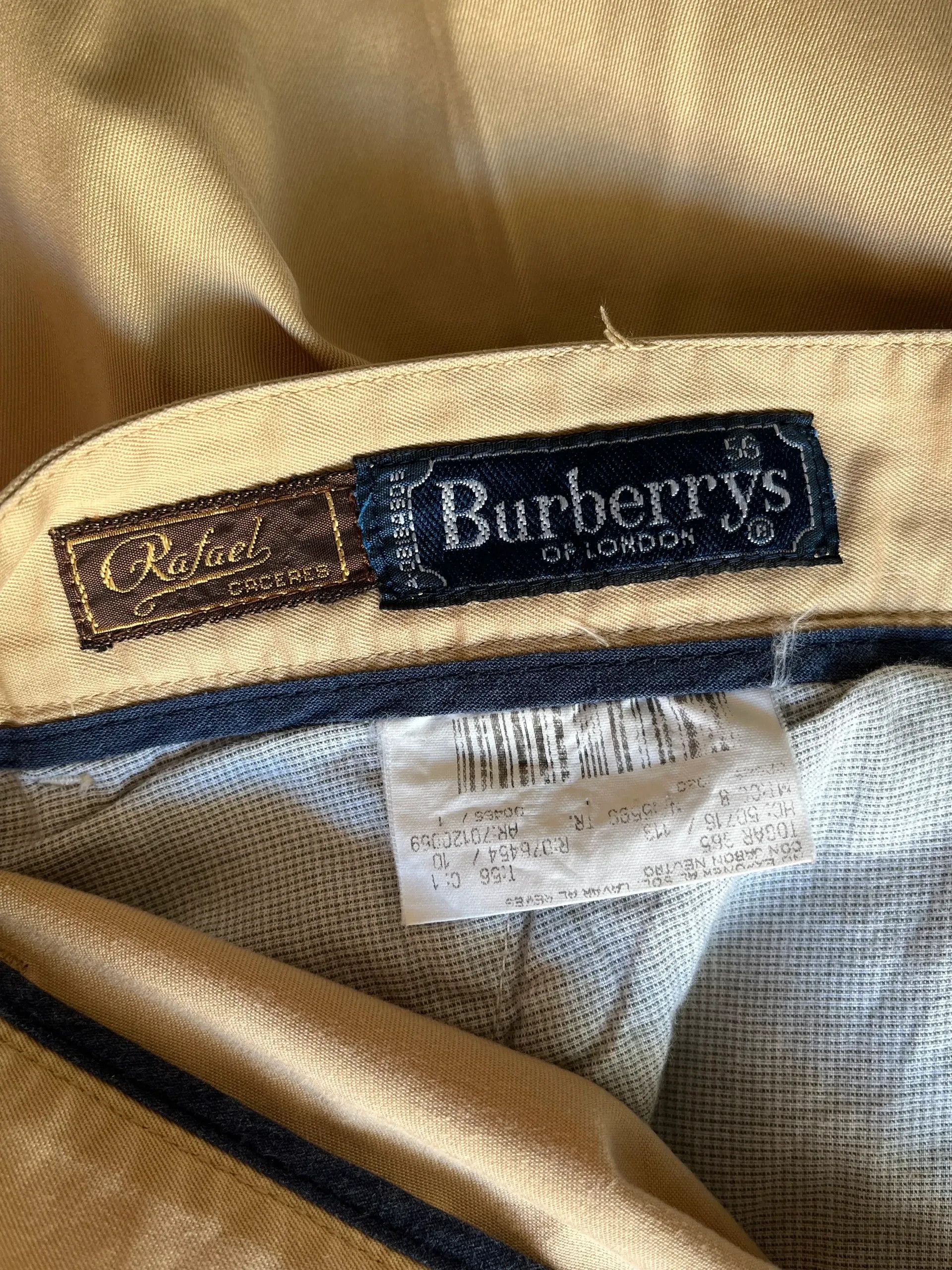 Burberry Burberry’s Of London Chinos Pants Wide 90s Sz 55 / XXL Size US 41 - 4 Thumbnail