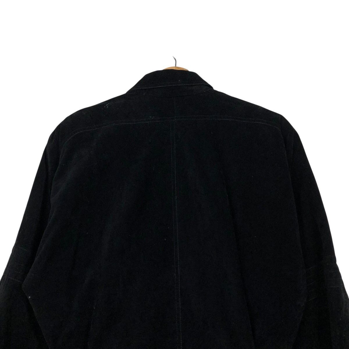 Japanese Brand Vintage Pezzo Design Black Velour Moto Jacket Issey Miyake Size US M / EU 48-50 / 2 - 10 Thumbnail