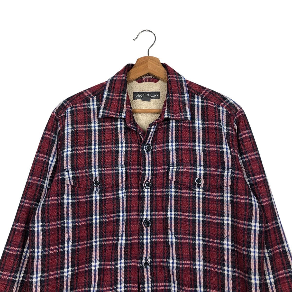 Japanese Brand 📌Vintage Shirt Jacket Worker Eddie Bauer Sherpa Blanket Size US S / EU 44-46 / 1 - 4 Thumbnail