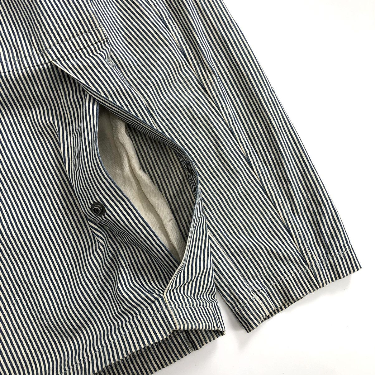 A.P.C. Vintage A.P.C Hickory Chore Jacket Denim Size US S / EU 44-46 / 1 - 13 Thumbnail