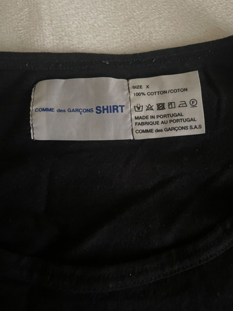 Comme des Garcons SHIRT Comme Des Garçons SHIRT Black Tee Size US L / EU 52-54 / 3 - 3 Thumbnail