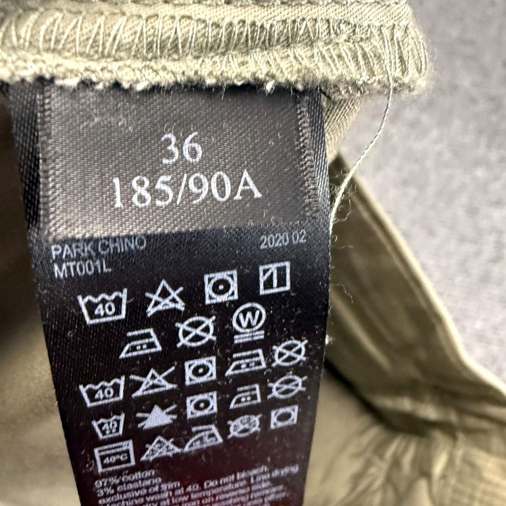 Allsaints AllSaints Mens 36x31 Beige Park Chino Straight Leg Stretch Casual Khaki Pants Size US 36 / EU 52 - 7 Thumbnail