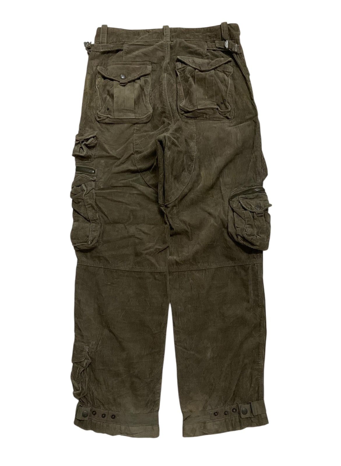 Polo Ralph Lauren 💥Vtg Polo Ralph Lauren Corduroy Tactical Cargo Pant Size US 31 - 3 Thumbnail