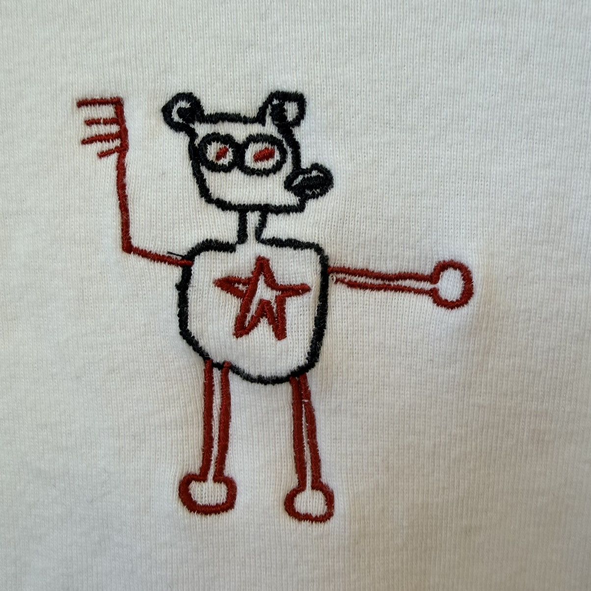 Roark Basquiat x Roark Artsy Y2K Bear Graphic Crop Tee L Size L / US 10 / IT 46 - 3 Thumbnail