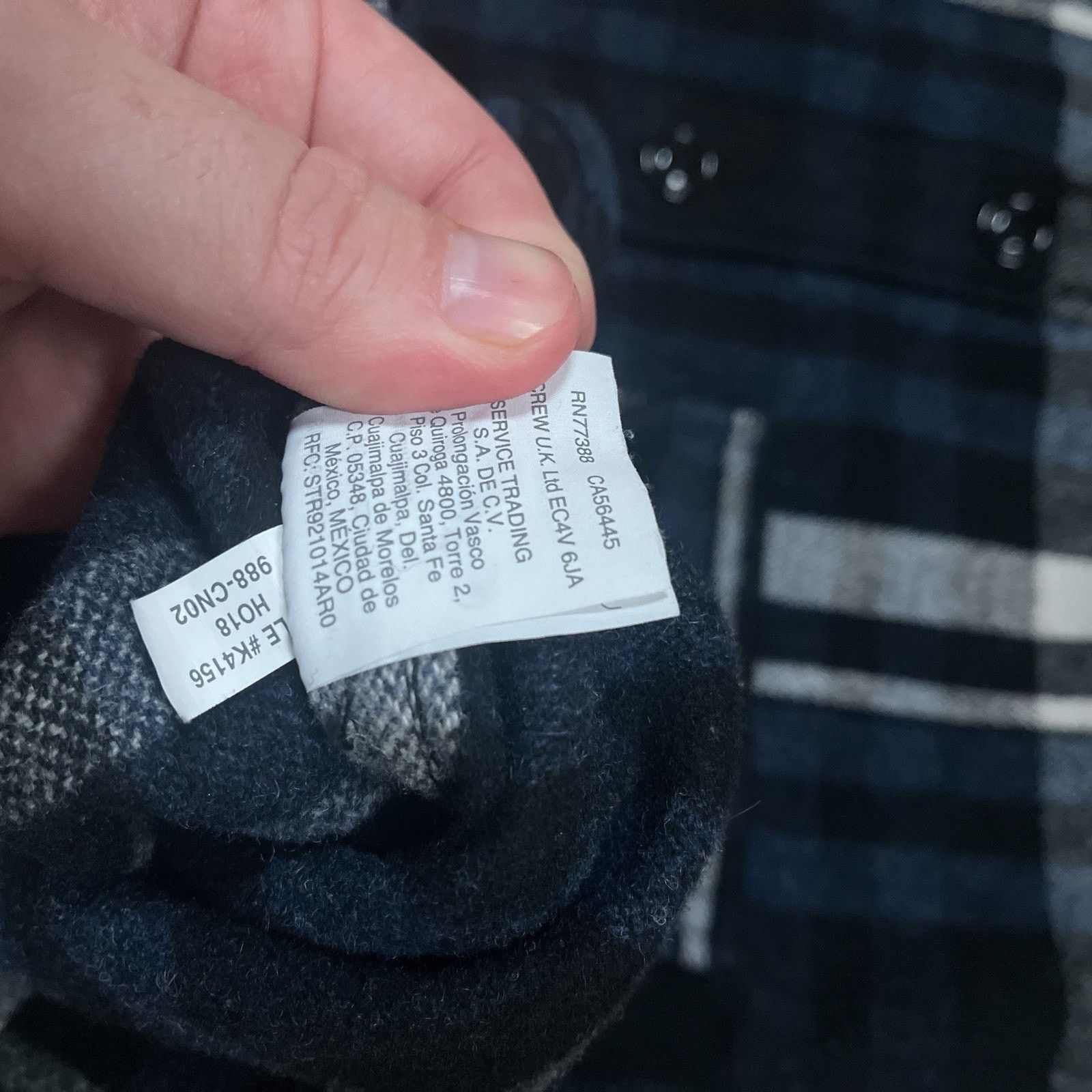 Wallace & Barnes Wallace & Barnes Wool Flannel Shacket Navy HeavyweightPlaid Size US L / EU 52-54 / 3 - 11 Thumbnail