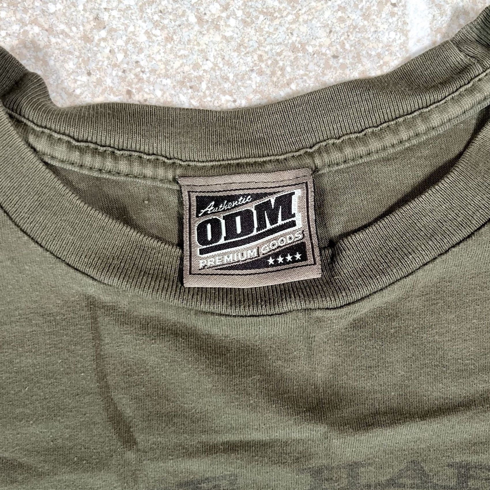 Olive VINTAGE ODM Ride Hard Custom Motorcycles Tshirt Size XL Olive Grunge Skater Mens Size US XL / EU 56 / 4 - 4 Thumbnail