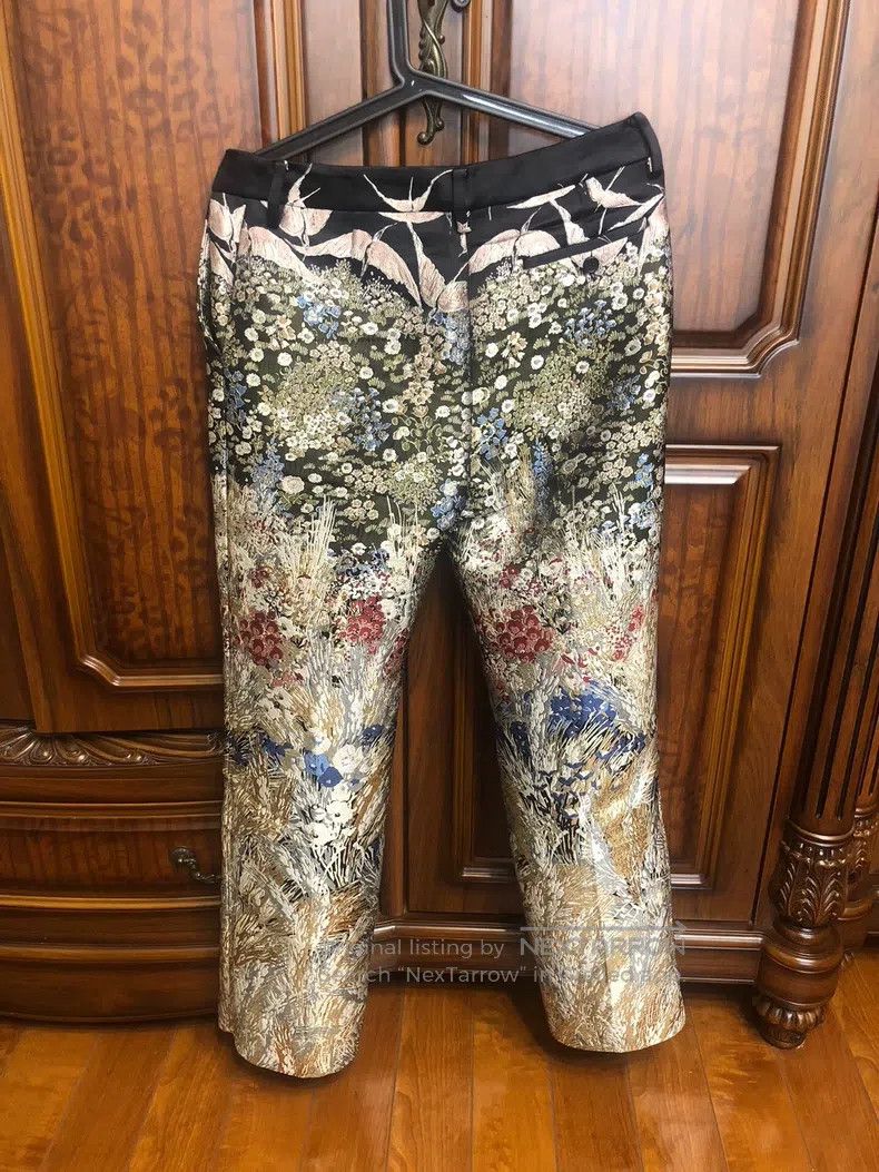 Valentino Valentino Heavy jacquard women's trousers Size 41" - 2 Thumbnail