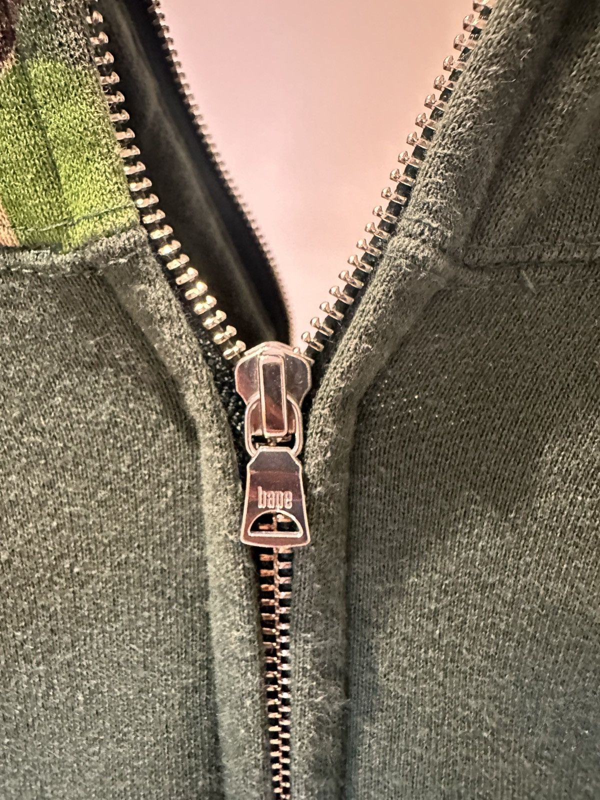 Bape Bape Shark Hoodie First Camo Green Size US XL / EU 56 / 4 - 8 Thumbnail