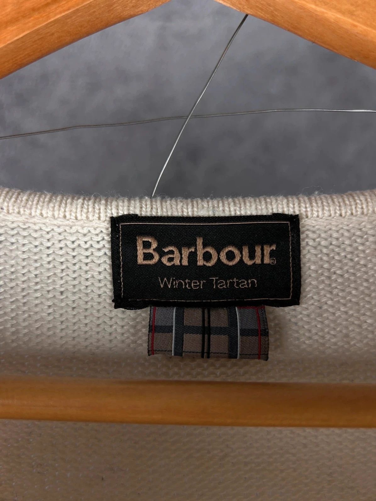 Barbour Barbour Knit Sweater Checked Grid White Black S Size S / US 4 / IT 40 - 4 Thumbnail