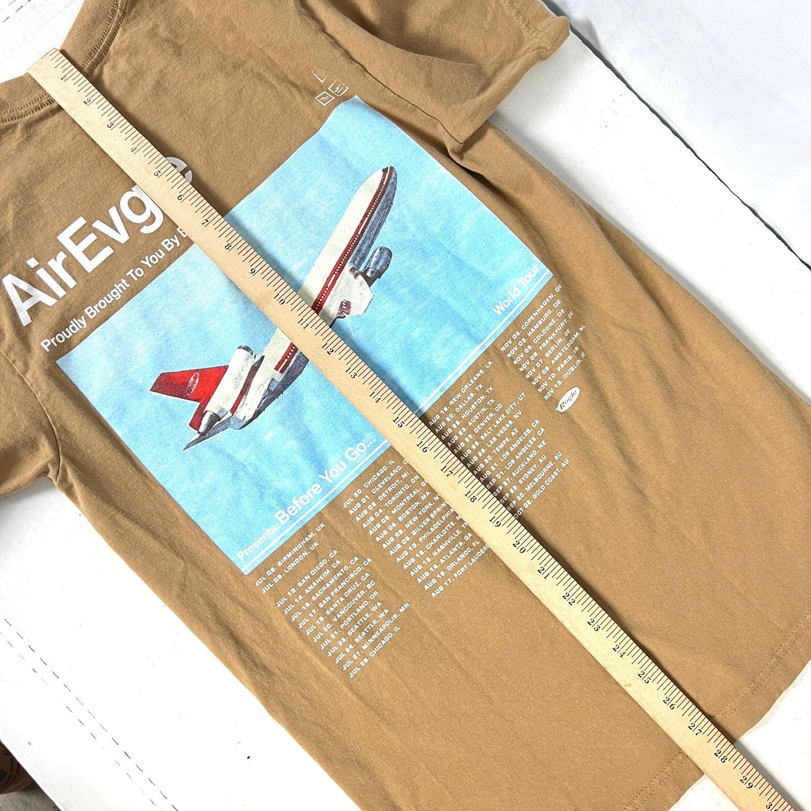 Other Blxst AirEvgle 2022 Mens Concert T-Shirt size Small 35X28 Be Size US S / EU 44-46 / 1 - 8 Thumbnail