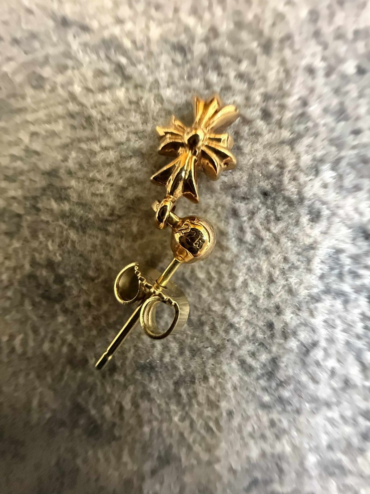 Chrome Hearts Chrome Hearts Tiny E gold earring Size ONE SIZE - 7 Thumbnail