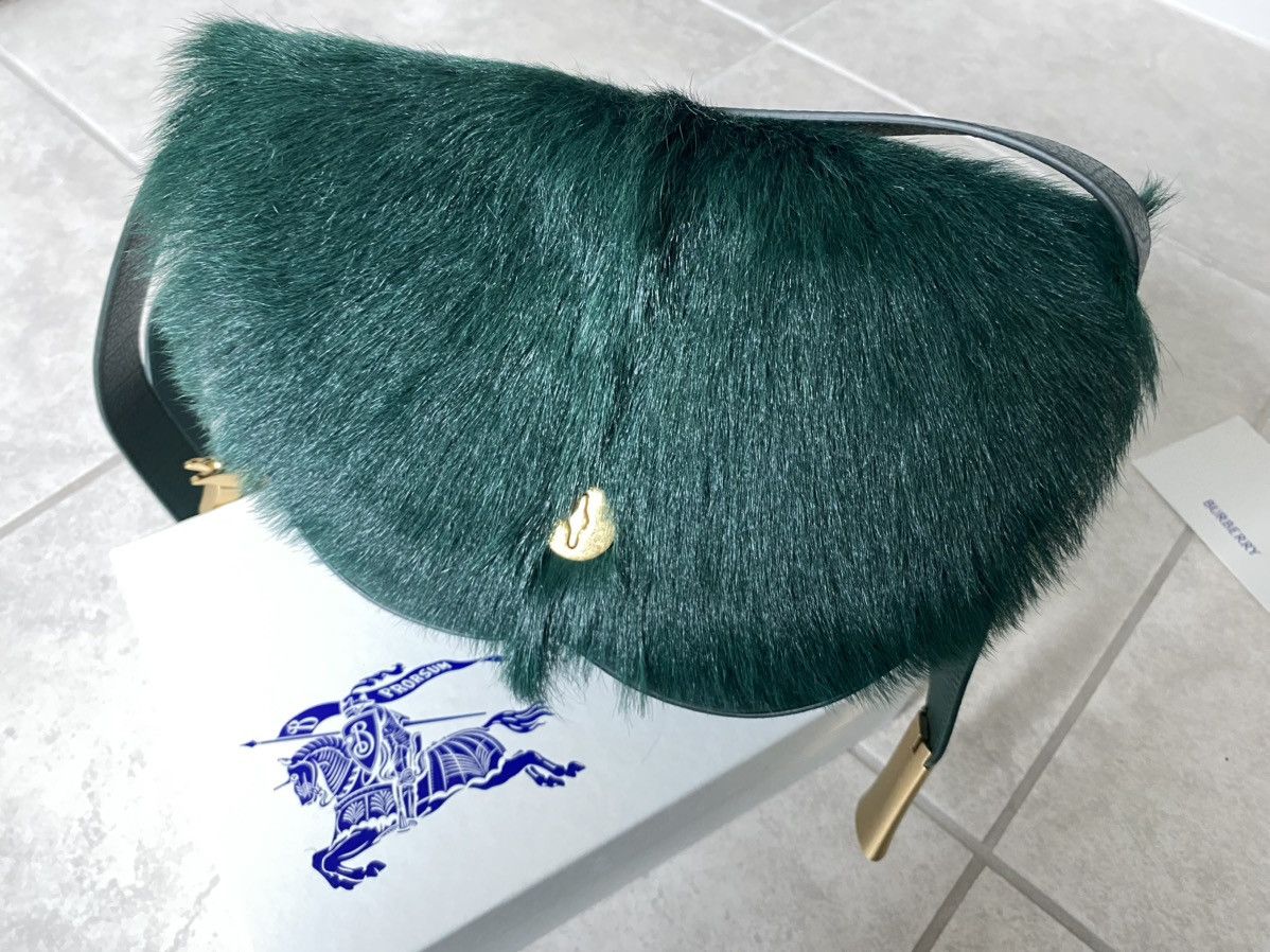 Burberry Green Burberry Adjustable Fur Bag Size ONE SIZE - 5 Thumbnail