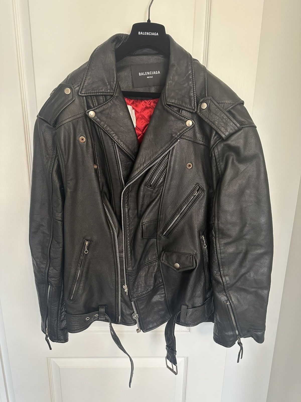 Balenciaga Balenciaga Fall 22 lost tape leather jacket Size US XS / EU 42 / 0 - 1 Thumbnail