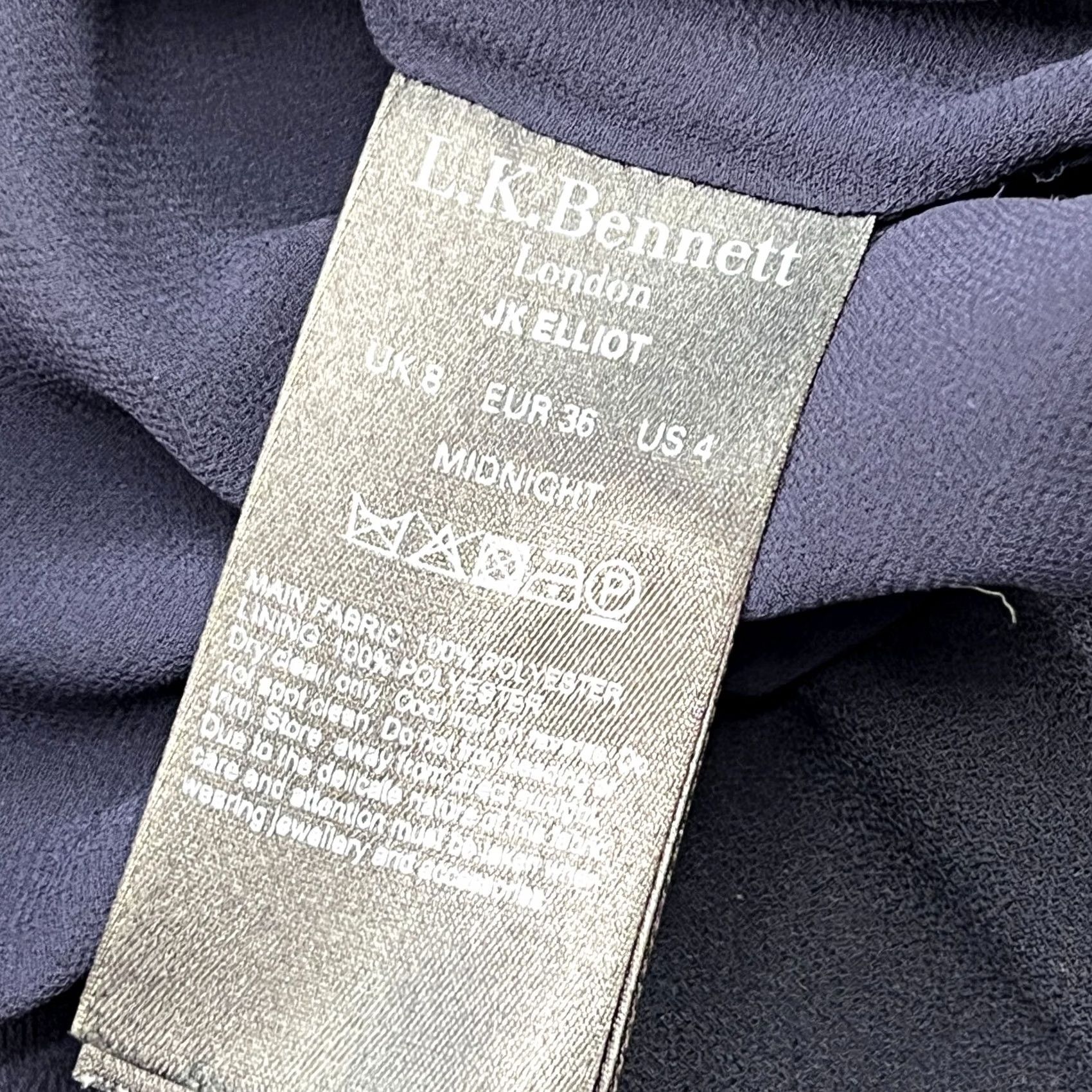 Vintage L.K Bennett Blazer Jacket Womens Floran Navy Full Zip JK Elliot 8 EU 36 Vintage Floral Casual Blazer Womens Size M / US 6-8 / IT 42-44 - 6 Thumbnail