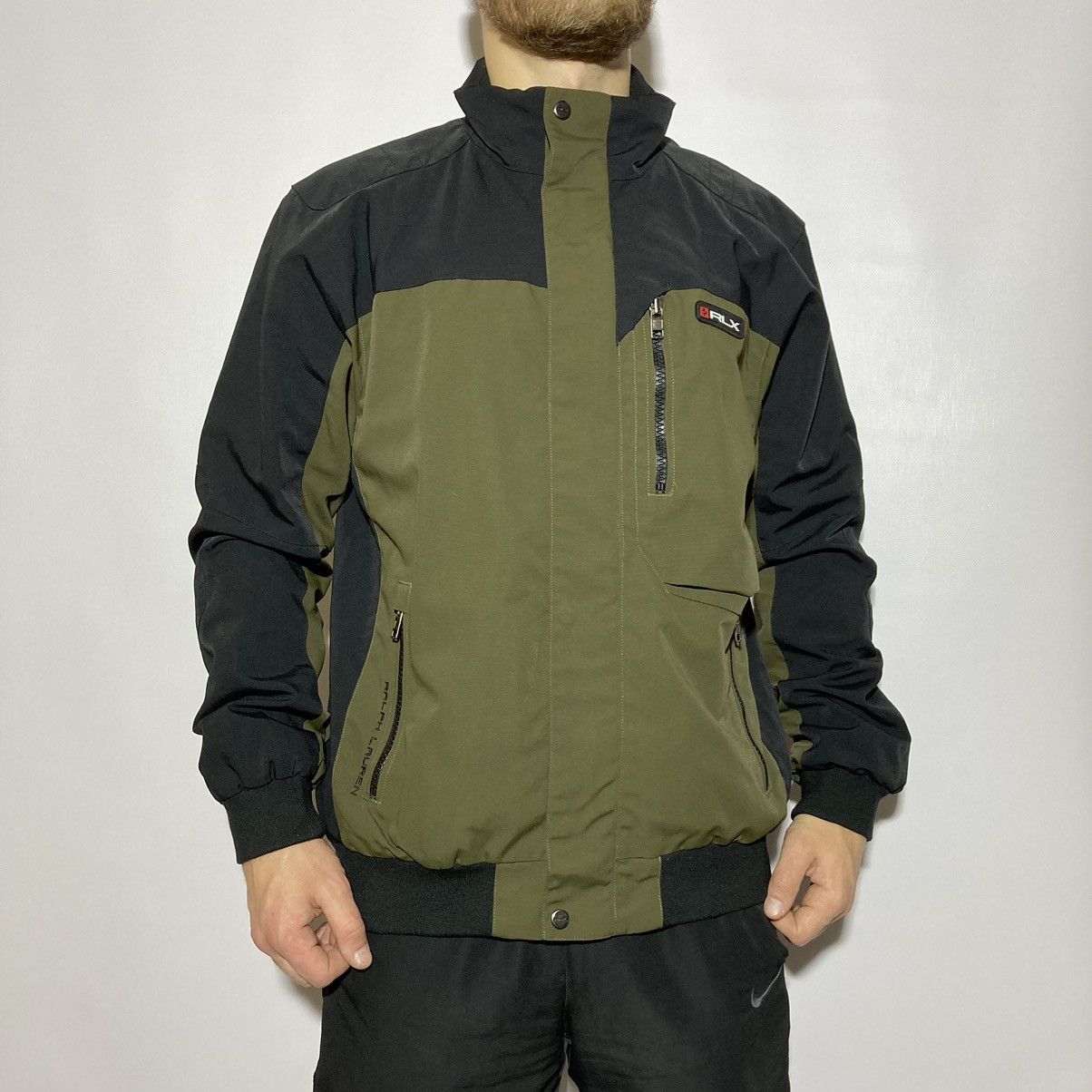 image of Ralph Lauren Rlx x Rlx Ralph Laurent Rlx X Mckinley Military Utility Jacket in Black Green (Size La