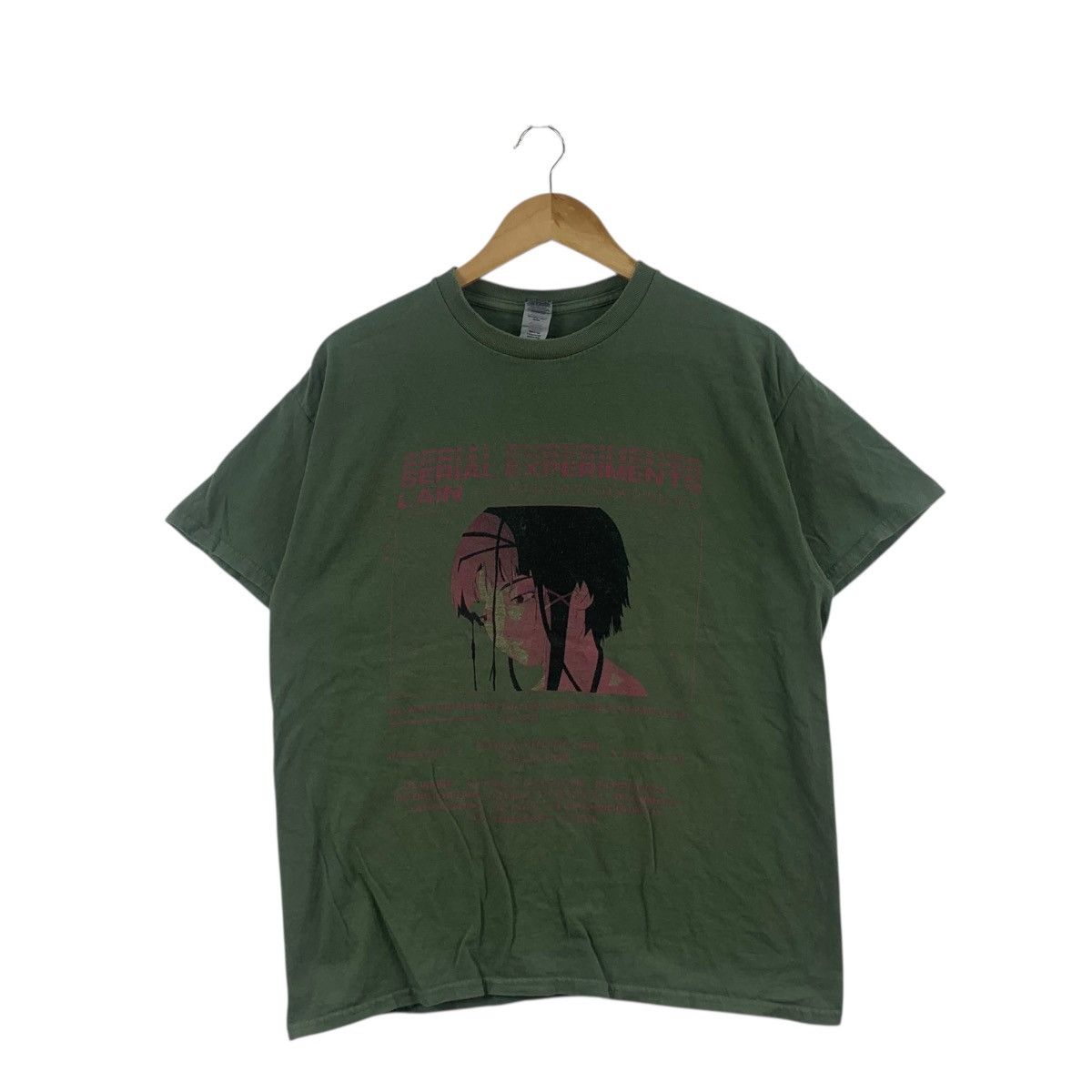 Anime SERIAL EXPERIMENTS LAIN Anime Cyberpunk Horror Tee Shirt Size US L / EU 52-54 / 3 - 3 Thumbnail