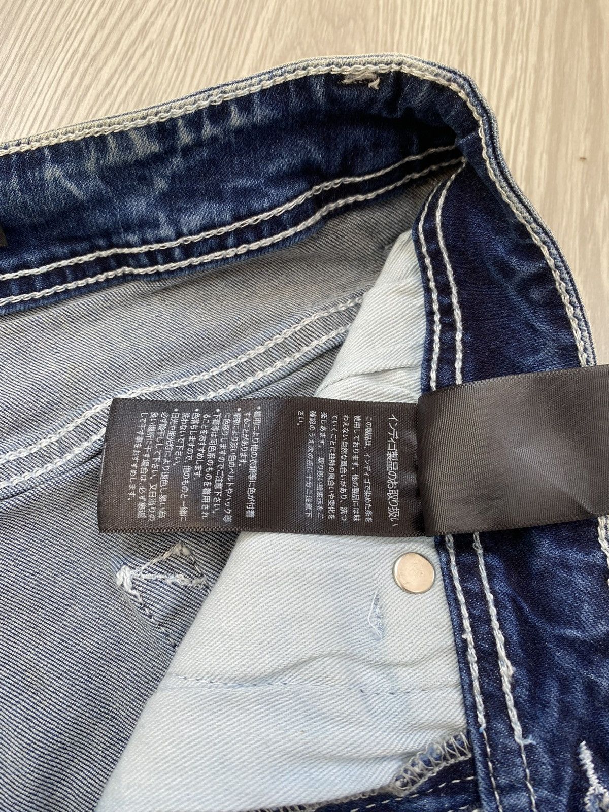 If Six Was Nine × Le Grande Bleu (L.G.B.) × Tornado Mart 2000s Cavaria Fuga Clawmark Nice Faded Skinny Jeans Size US 26 / EU 42 - 12 Thumbnail