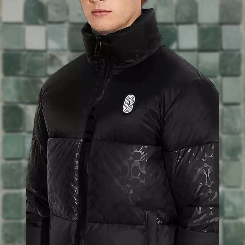 Coach Coach Monogram ColorBlock Puffer Down Jacket Men 2XL Black Designer NWOT Jacket Mens Size US XXL / EU 58 / 5 - 1 Thumbnail