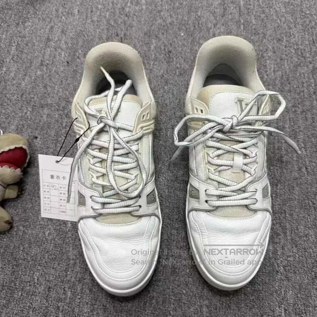 Louis Vuitton Louis Vuitton White Trainer Size 42. Size US 9 / EU 42 - 4 Thumbnail