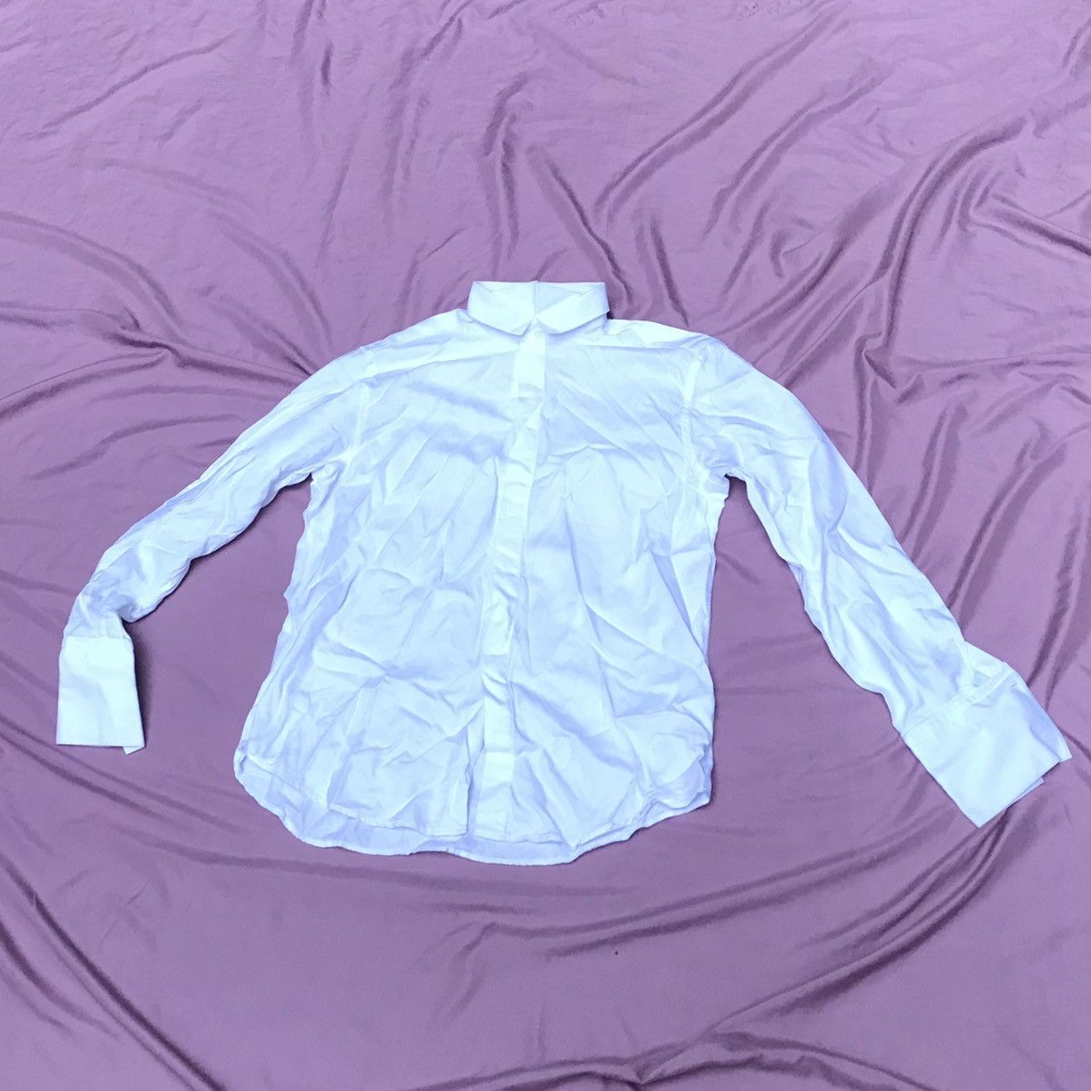 Pal Zileri PAL ZILERI WHITE TUXEDO BUTTON UP, MOTHER OF PEARL BUTTONS Size 42R - 2 Thumbnail