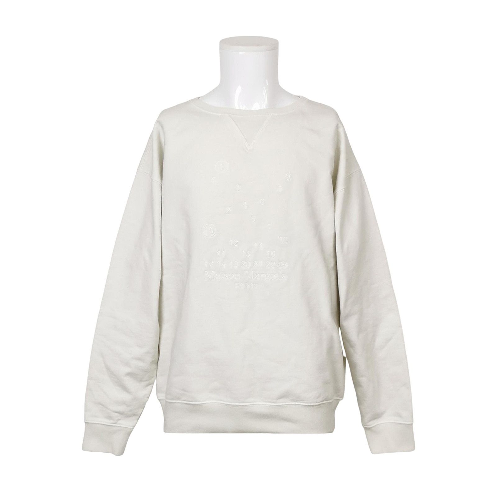 Maison Margiela Maison Margiela Tonal Numbers Sweatshirt S Size US S / EU 44-46 / 1 - 1 Thumbnail