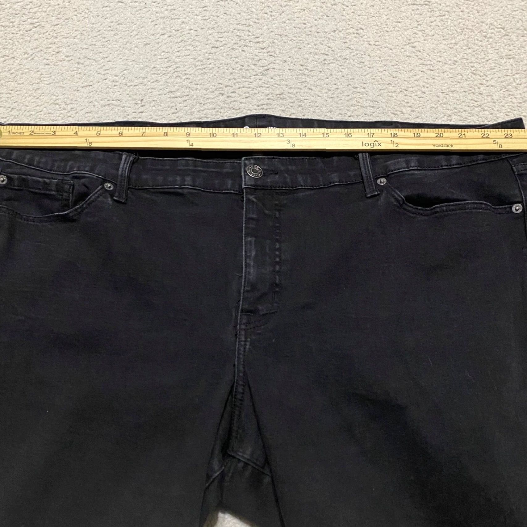 Torrid Torrid Jeans Womens Sz 26 Black Denim Dark Wash Skinny Ankle Stretch Size 32" / US 10 / IT 46 - 5 Thumbnail