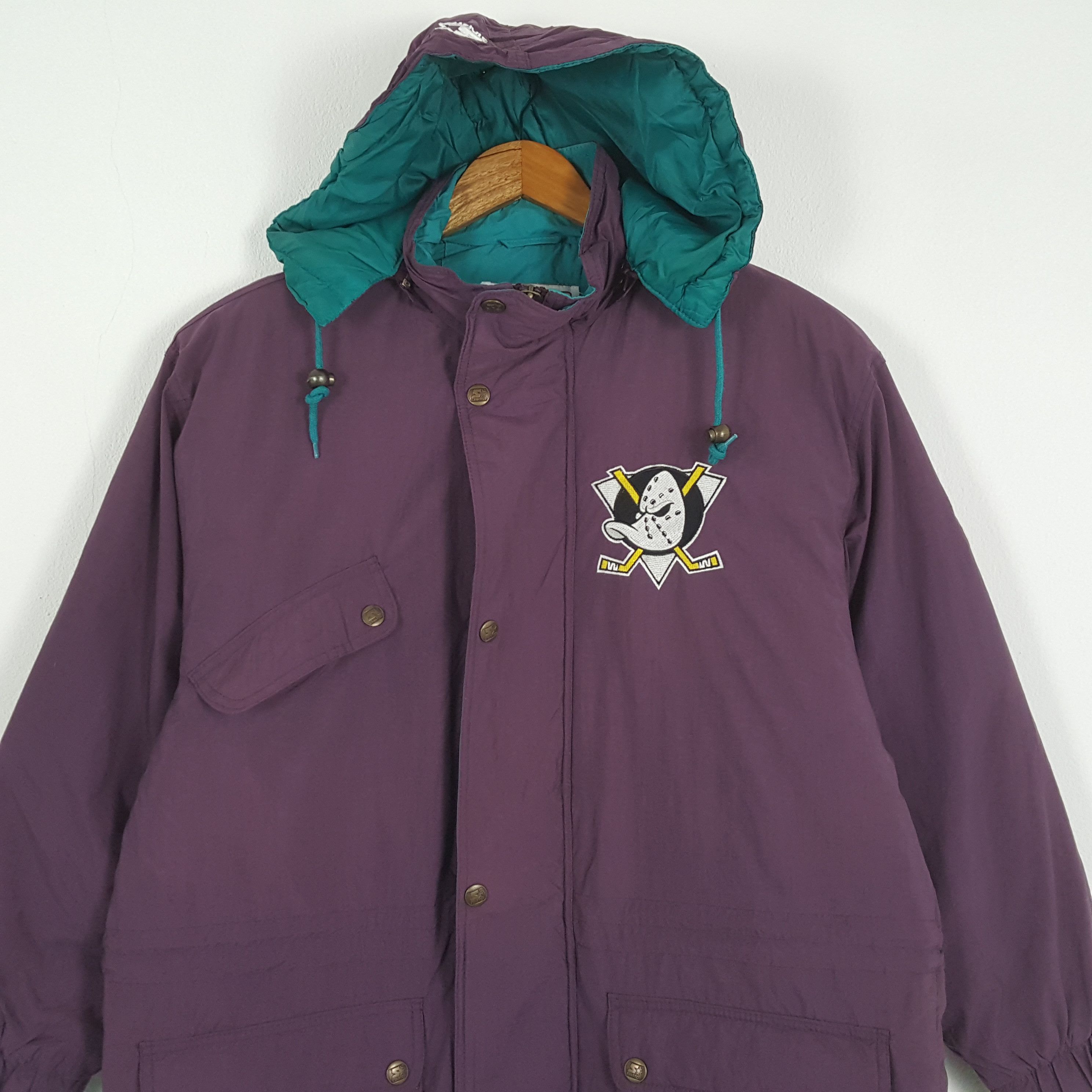 NFL × Starter × Vintage Vintage MIGHTY DUCKS STARTERS American NHL Jacket Size US L / EU 52-54 / 3 - 2 Thumbnail