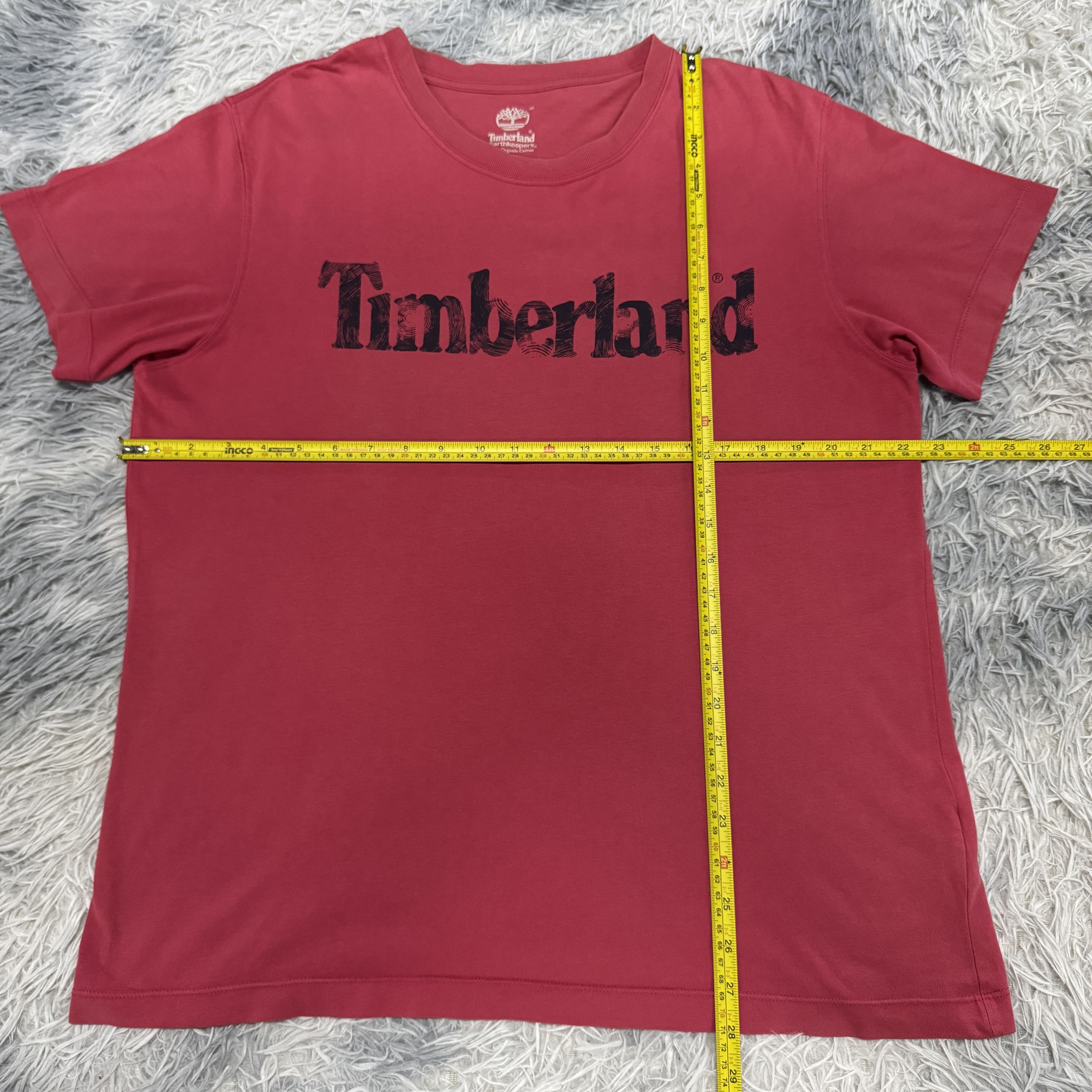 Timberland Timberland Big Logo Spellout Tshirt Red Size US L / EU 52-54 / 3 - 5 Thumbnail